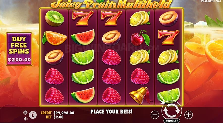 explora el juego multihold de frutas jugosas