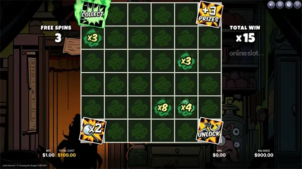 Cluster win animation